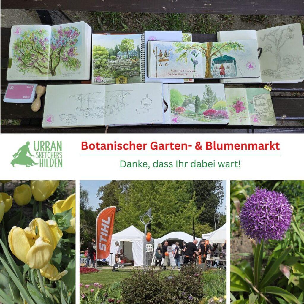 Sketchen im Botanischen Garten in Solingen