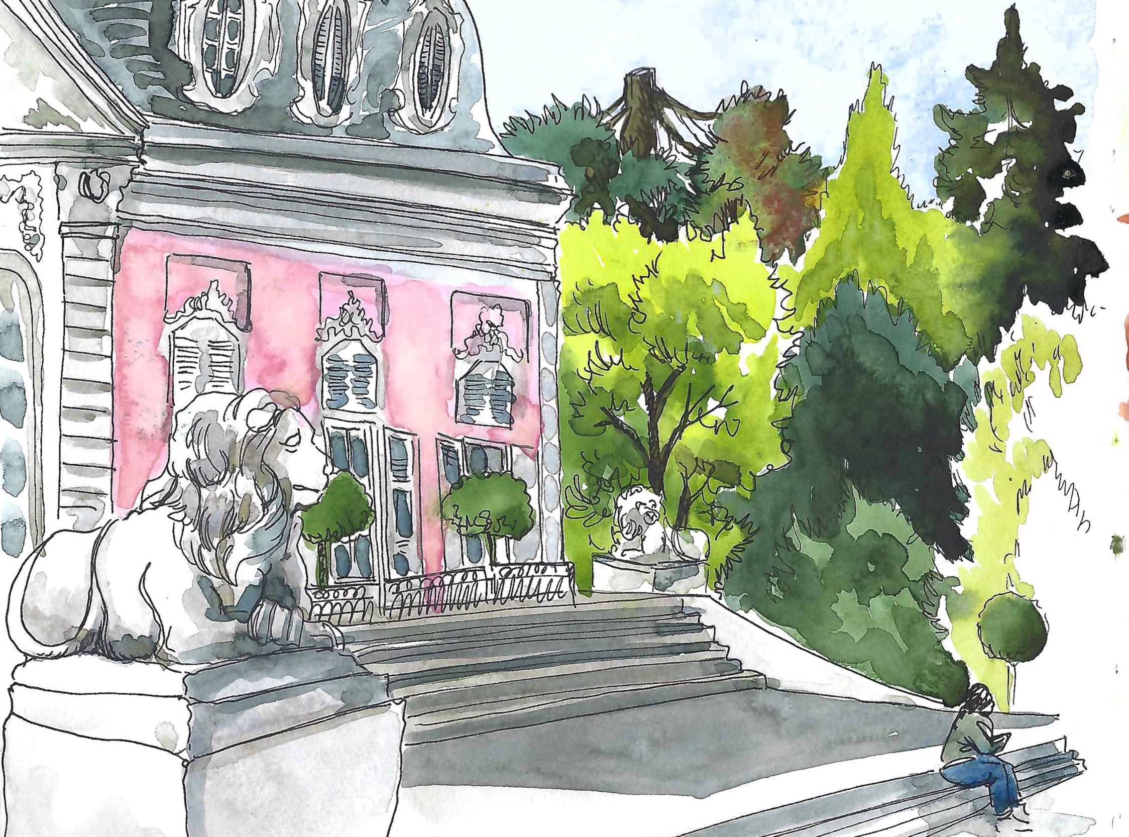Schloss Benrath Urban SKetch