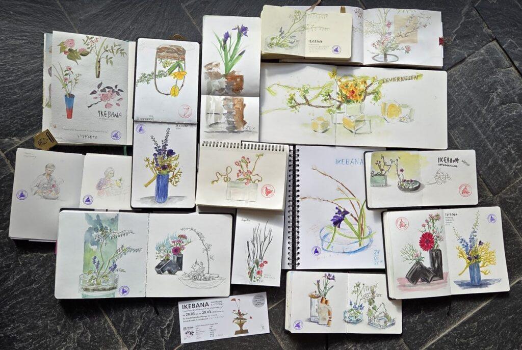 Ikebana Ausstellung Sketchen Leverkusen