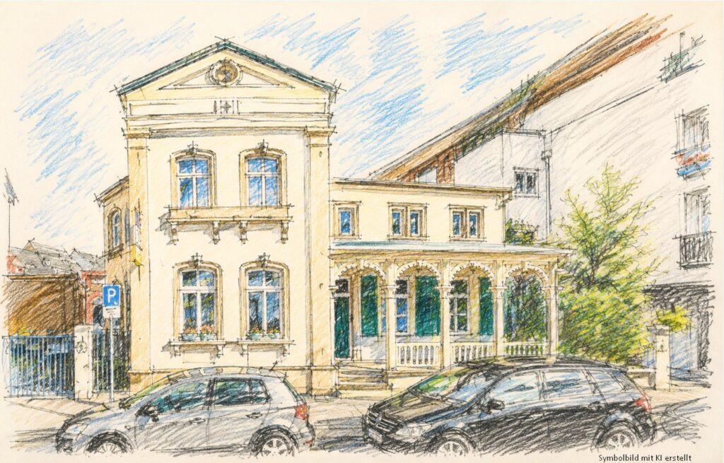 KI generiertes Bild von der Walder Str. in Hilden