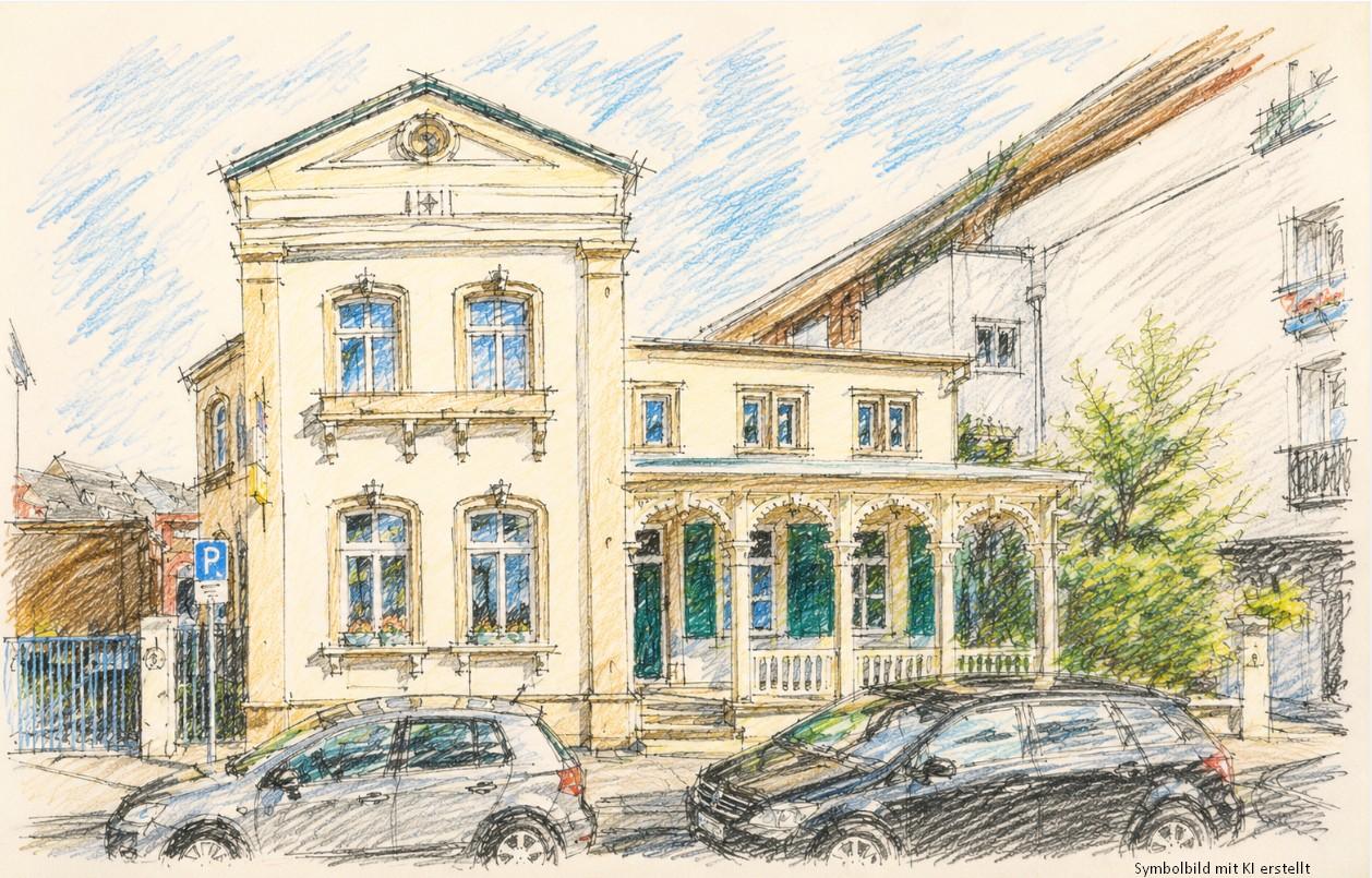 KI generiertes Bild von der Walder Str. in Hilden