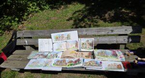 Urban Sketcher Ergebnise Morper Park