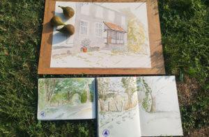 Urban Sketching am Schloss Hackhausen