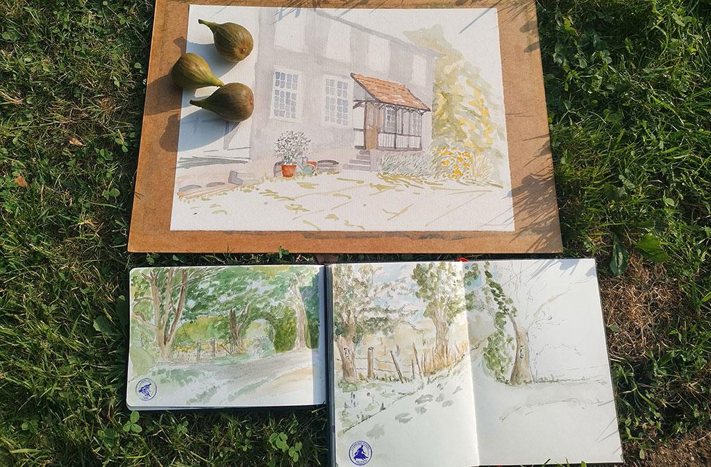 Urban Sketching am Schloss Hackhausen