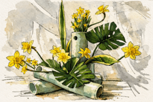 Ikebana Ausstellung in Leverkusen Schlehbusch