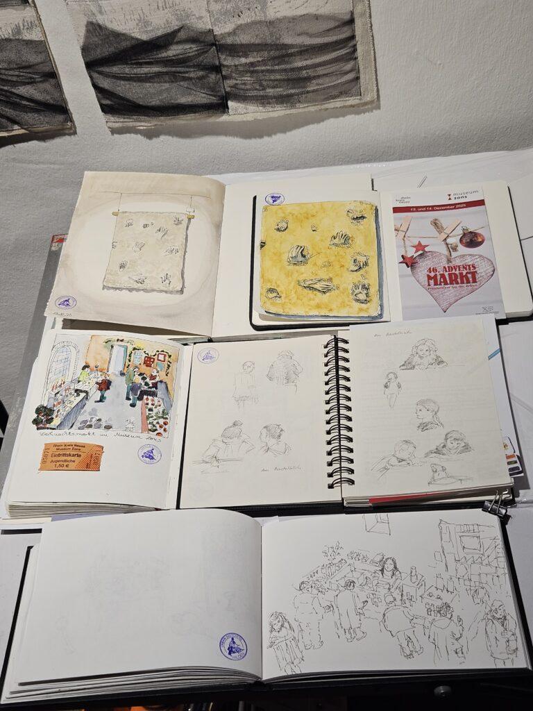 Sketchen im Kreismuseum Zons