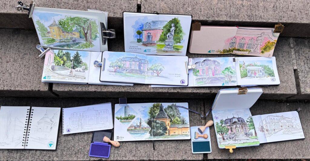 Sketchen am Schloss Benrath