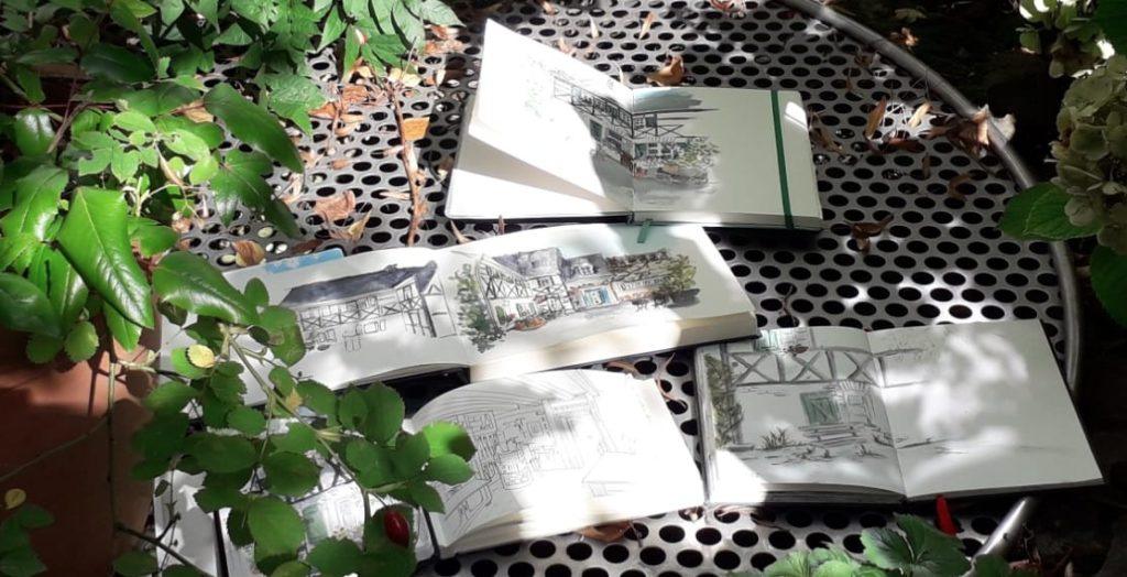 Urban Sketching am Kückeshaus in Hilden