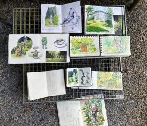 Urban Sketching im Skulpturenpark Waldfrieden