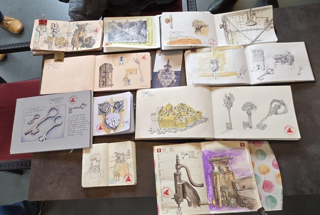 Zeichnen im Schloss und Beschlägemuseum